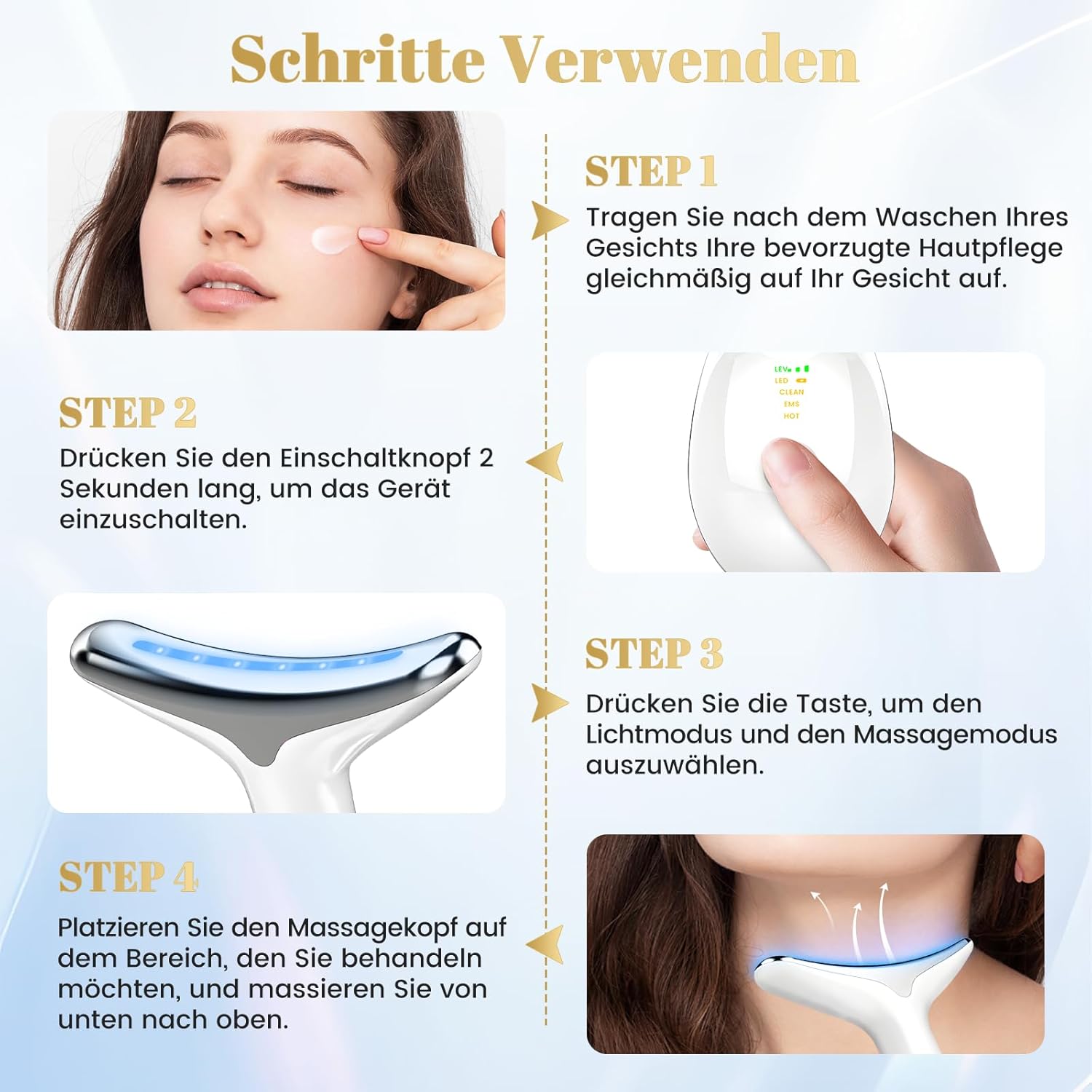 Masajeador facial antiarrugas con eliminación de doble mentón, masaje facial EMS para hombre y mujer, dispositivo de cara en V, dispositivo para tonificar la piel y levantar, mejorar,